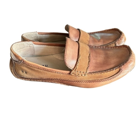 Bed/Stu Tejon Pass Slip-On Loafer~Driving Moc Sz. 10 Tan Leather Casual - Picture 2 of 6